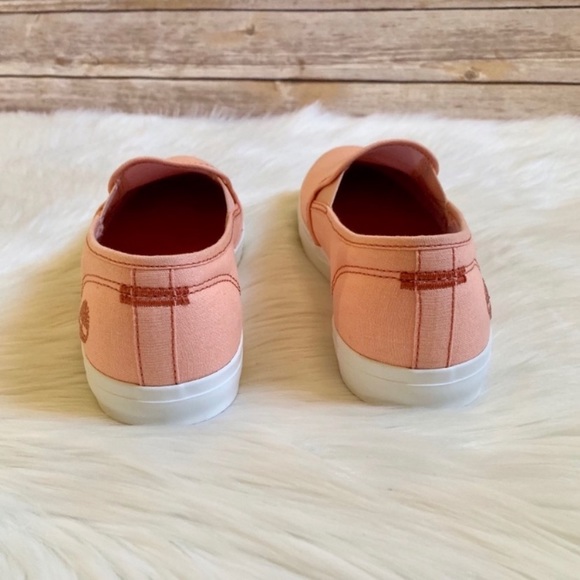 Timberland Newport Bay Coral Canvas Slip-On Shoes - Picture 5 of 6